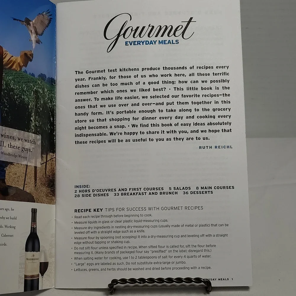Gourmet‎ Magazine Everyday Meals Cookbook Recipes Foodie